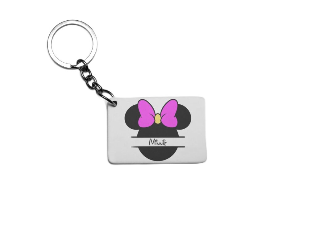Personalised Mouse Key Ring & Minnie Key Ring