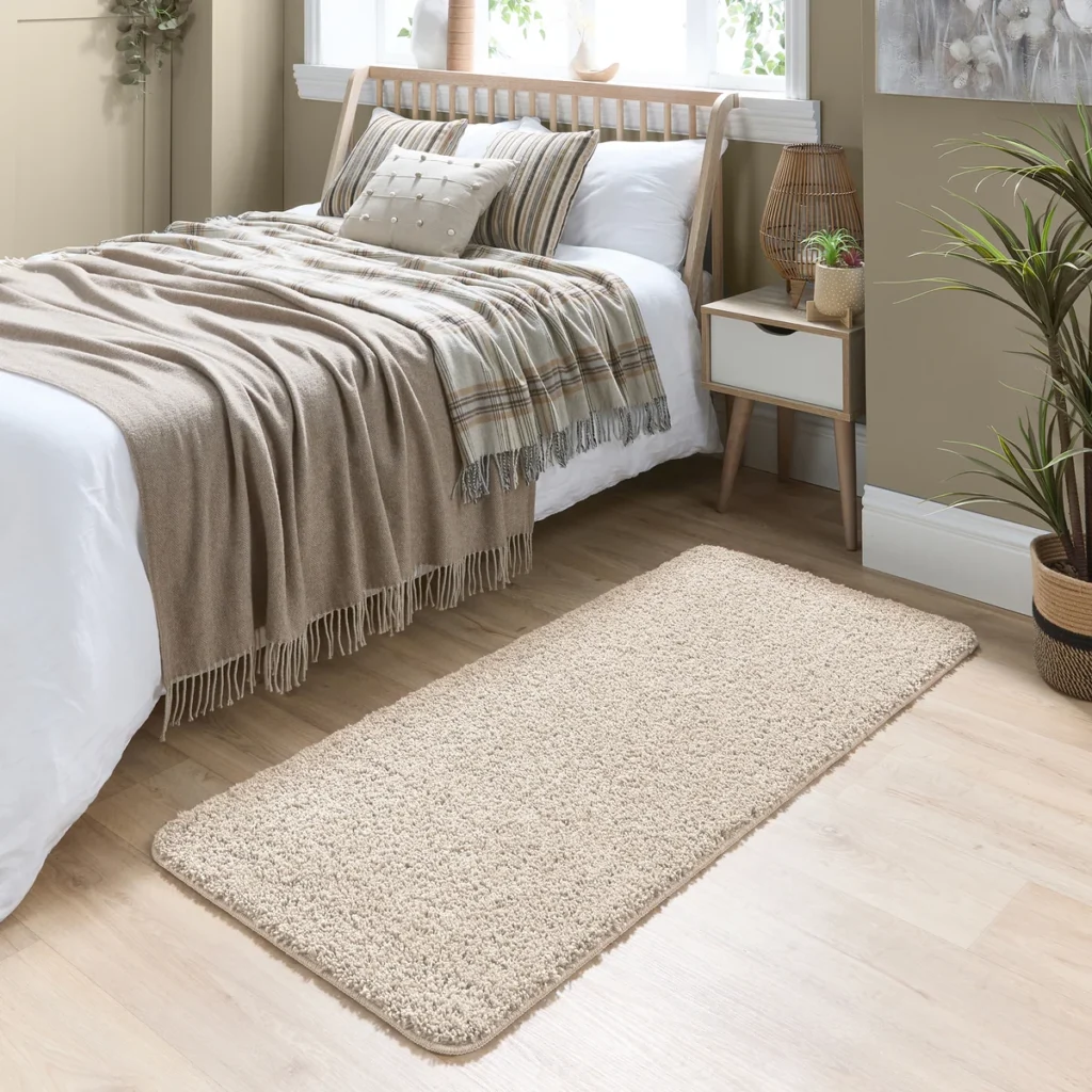 MadeNorth Shaggy Fleck Beige Rug