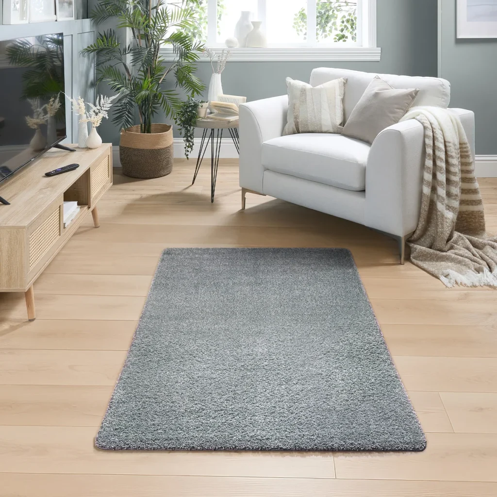 MadeNorth Shaggy Fleck Blue Rug