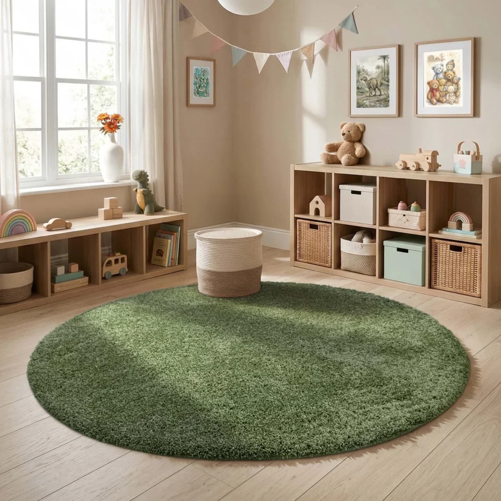 MadeNorth Shaggy Forest Green Rug