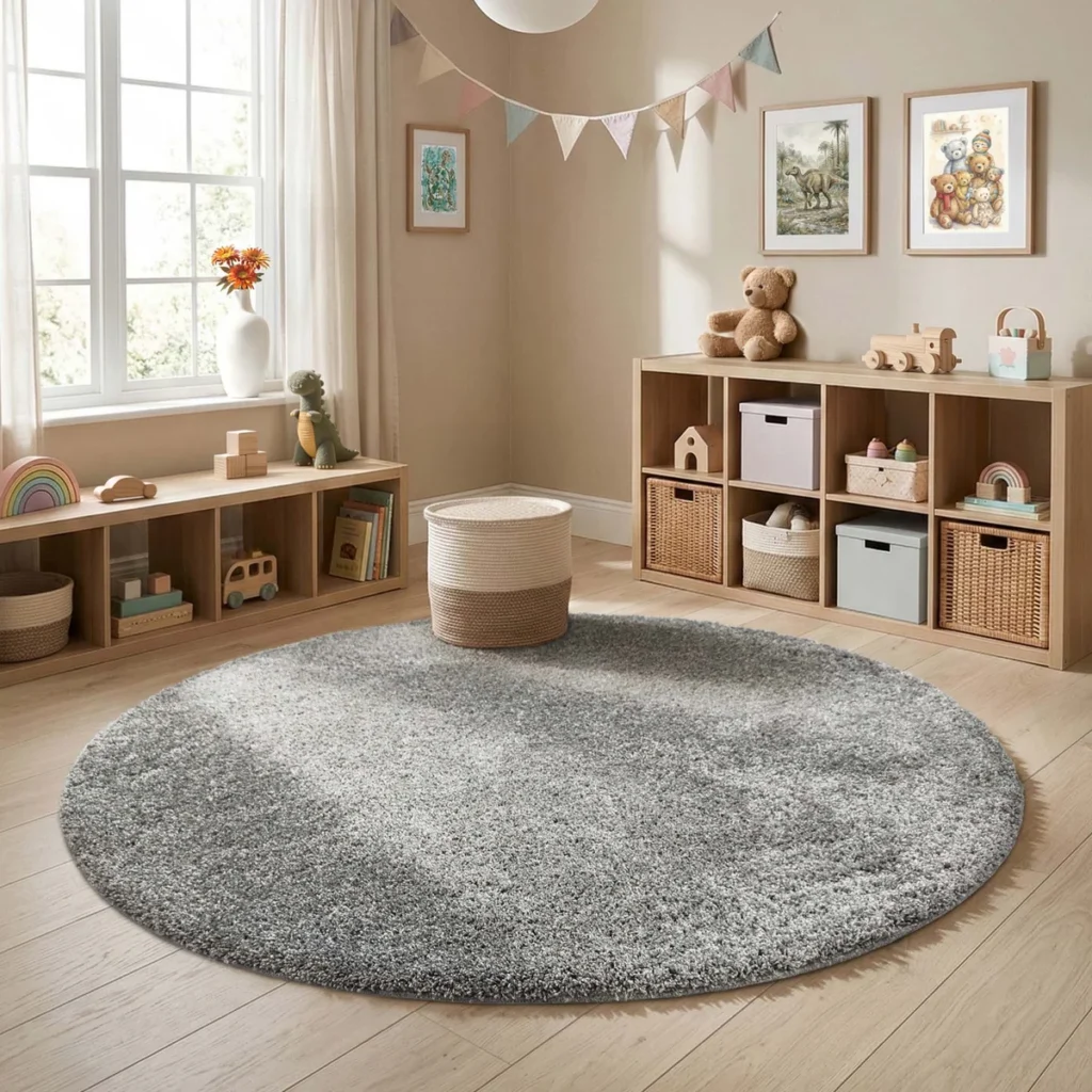 MadeNorth Shaggy Ghost Grey Rug