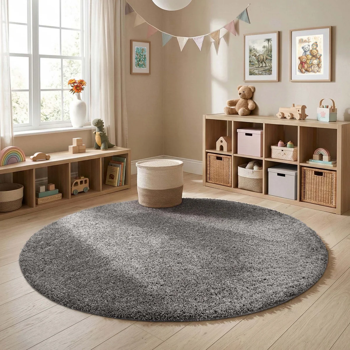 MadeNorth Shaggy Fleck Grey Rug 9 MadeNorth Shaggy Fleck Grey Rug - Image 9