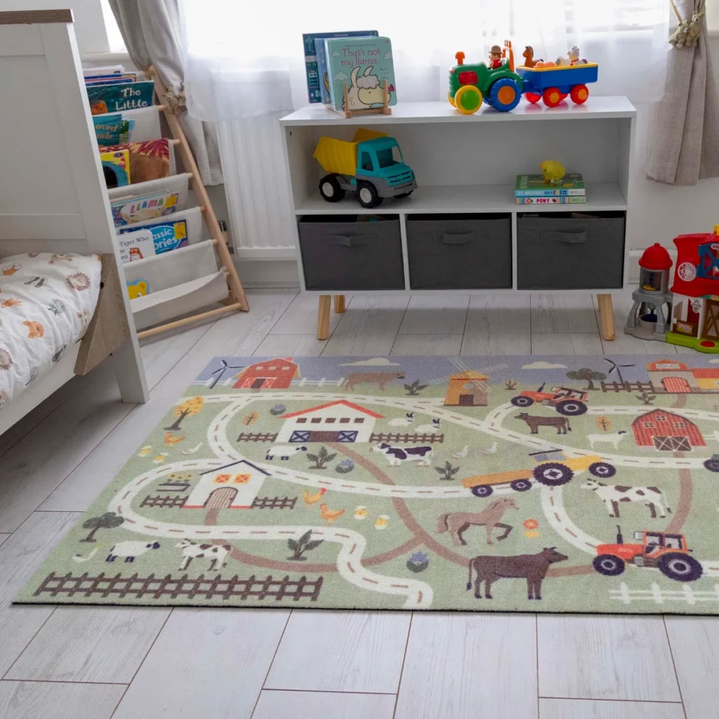 MadeNorth Farmyard Track Playmat