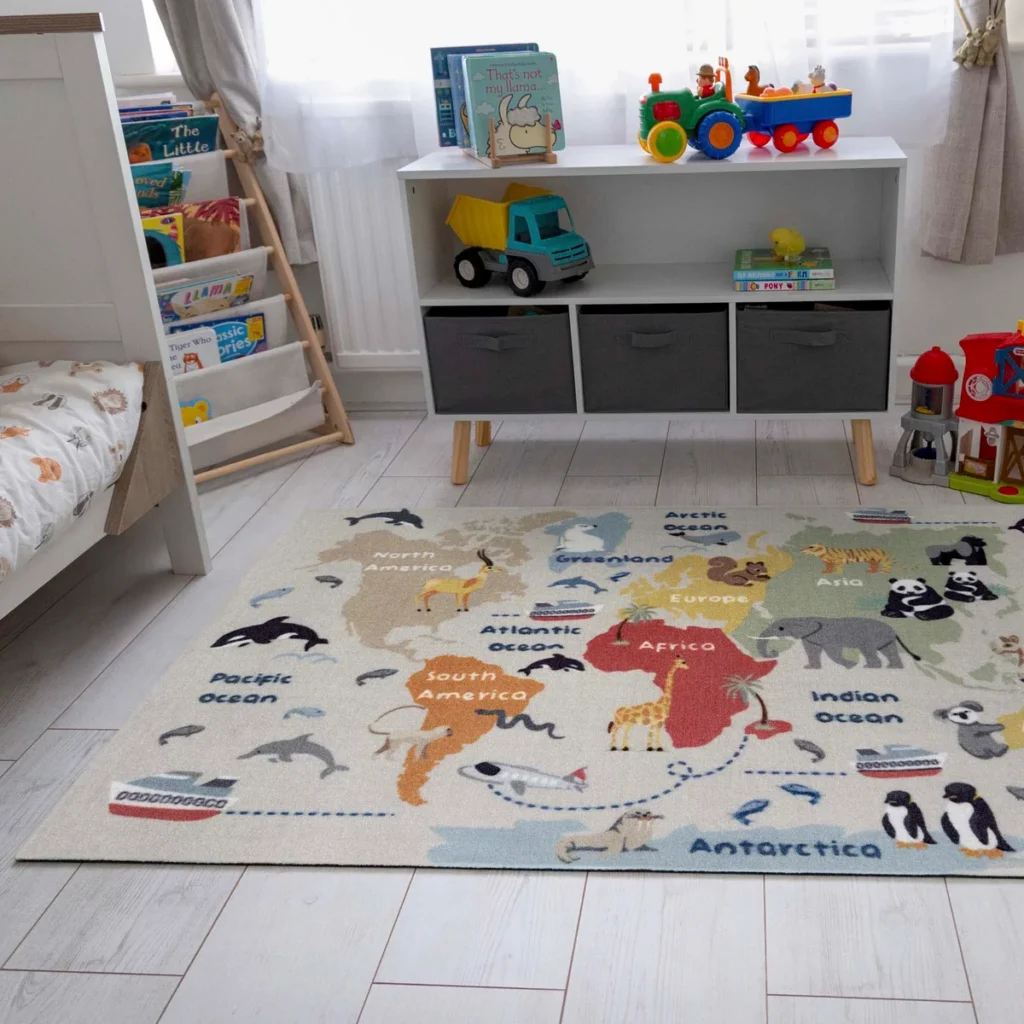 MadeNorth World Map Play Mat