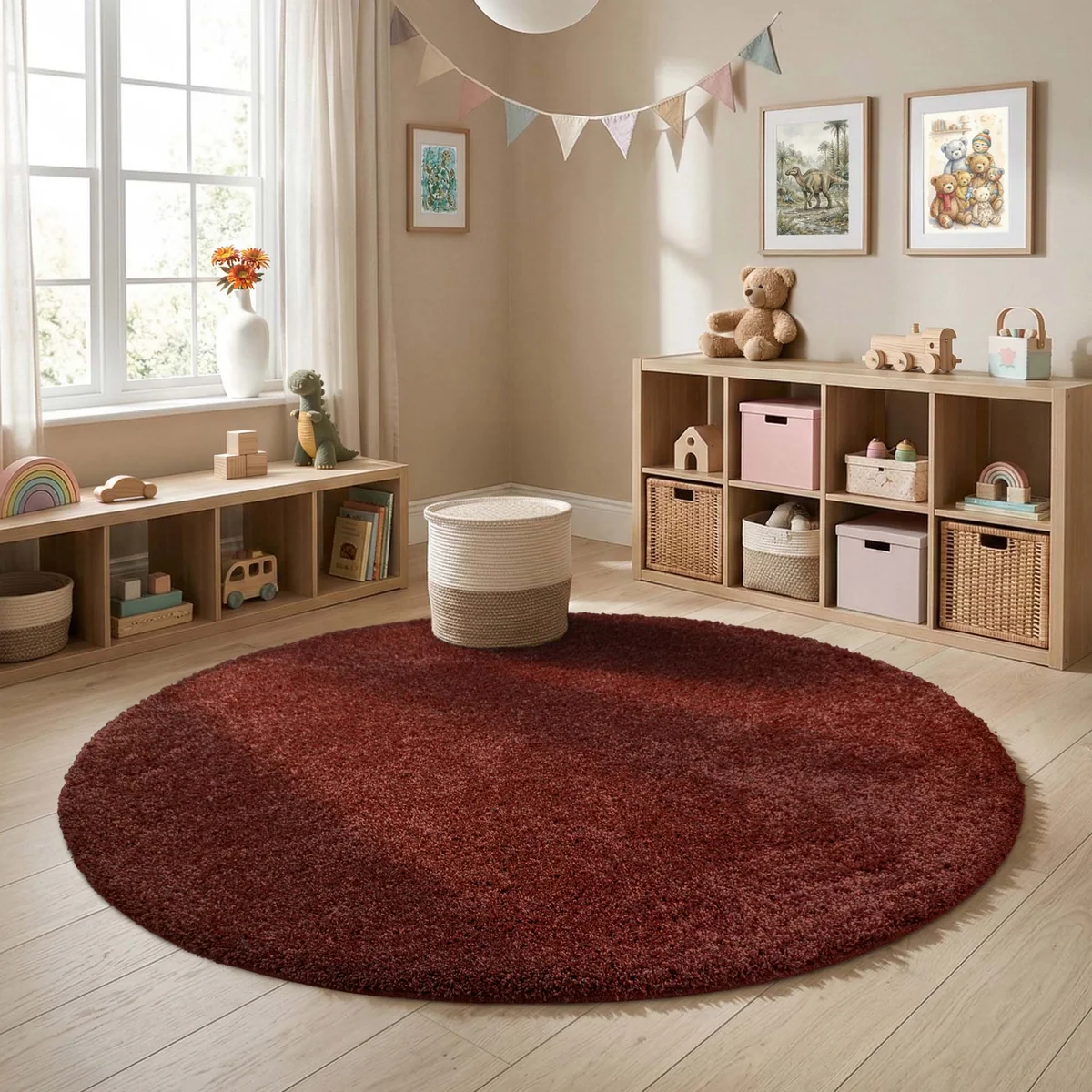 MadeNorth Shaggy Ox Red Rug 4 MadeNorth Shaggy Ox Red Rug - Image 4